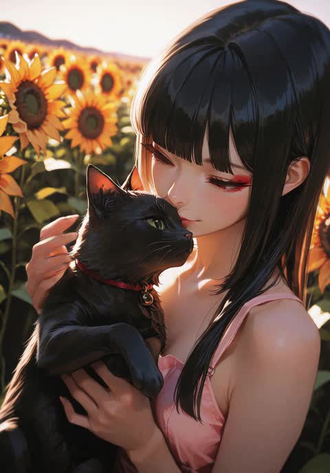 AI video #662 by Semi:nehey:: 1girl, solo - by Semi:nehey: