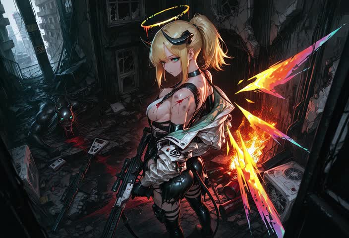 AI video #675 by Semi:nehey:: 1girl, solo - by Semi:nehey: