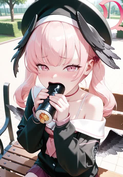 AI video #701 by Semi:nehey:: koharu (blue archive), 1girl - by Semi:nehey: