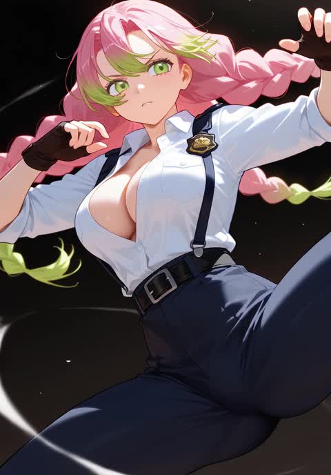 AI video #741 by Semi:nehey:: kanroji mitsuri, 1girl - by Semi:nehey: