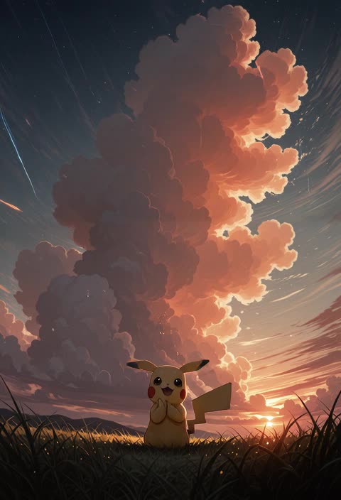 AI video #751 by Semi:nehey:: pikachu, solo - by Semi:nehey: