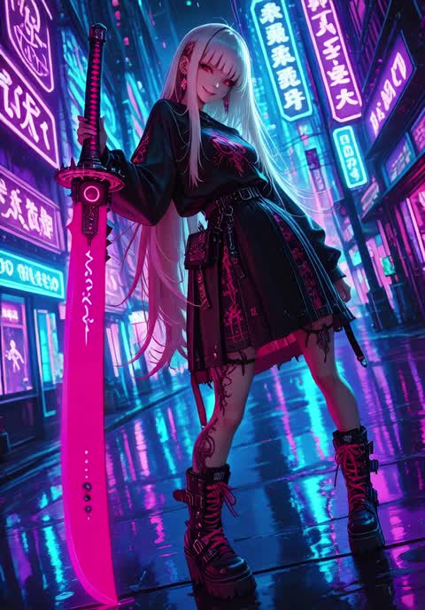 AI video #791 by Semi:nehey:: 1girl, solo - by Semi:nehey: