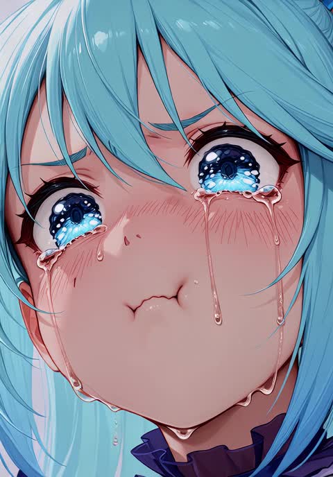 AI video #797 by Semi:nehey:: aqua (konosuba), 1girl - by Semi:nehey: