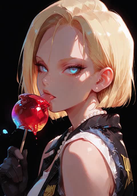 AI video #836 by Semi:nehey:: android 18, 1girl - by Semi:nehey: