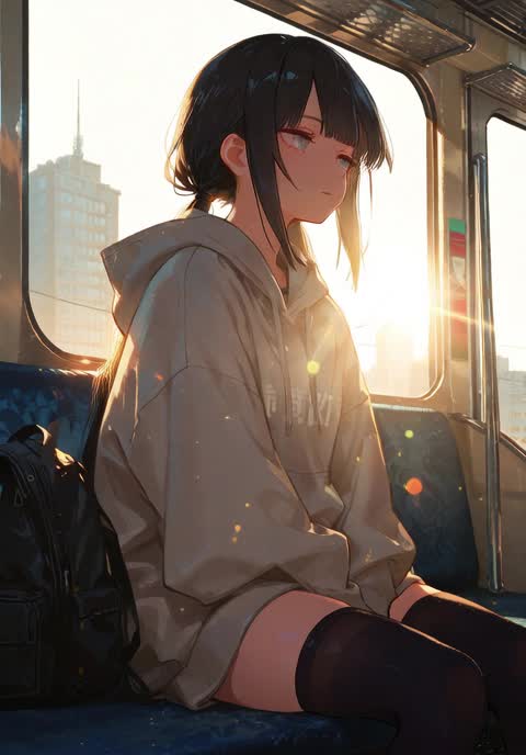 AI video #838 by Semi:nehey:: 1girl, solo - by Semi:nehey: