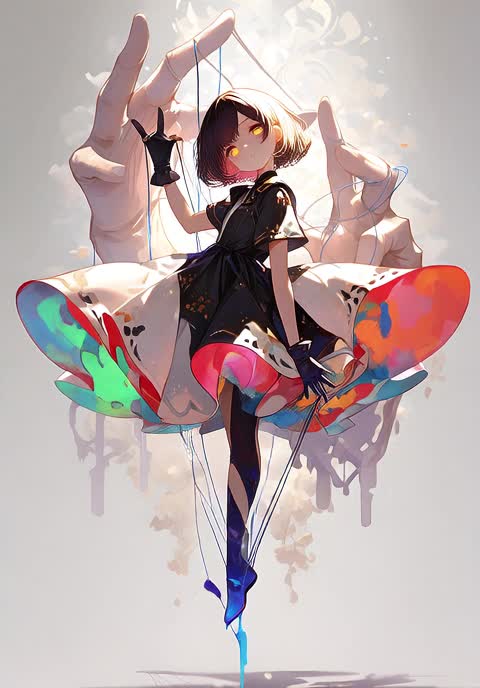 AI video #903 by Semi:nehey:: 1girl, solo - by Semi:nehey: