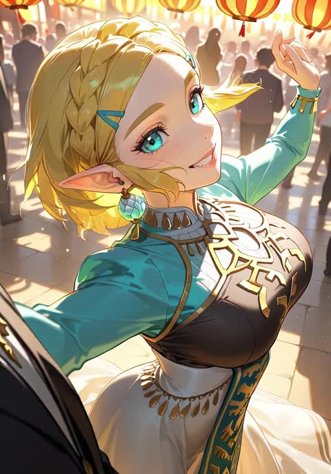AI video #906 by Semi:nehey:: princess zelda, 1girl - by Semi:nehey: