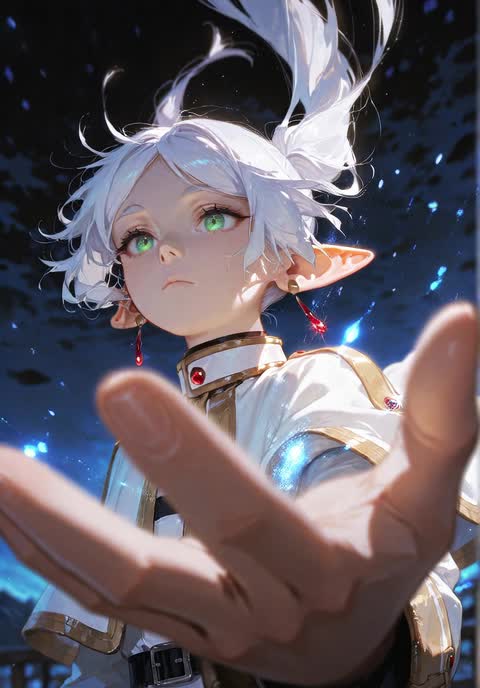 AI video #943 by Semi:nehey:: frieren, 1girl - by Semi:nehey: