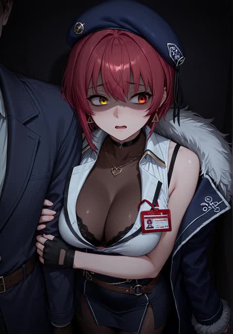 AI video #1002 by Semi:nehey:: houshou marine, 1girl - by Semi:nehey: