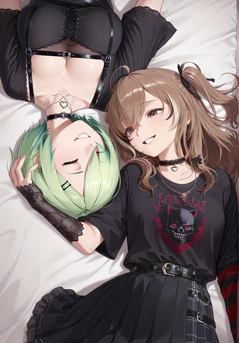 AI video #1003 by Semi:nehey:: nanashi mumei, long hair - by Semi:nehey: