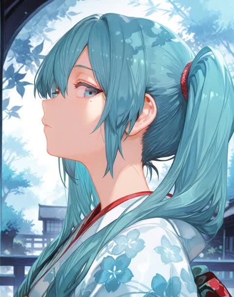 AI video #1031 by Semi:nehey:: hatsune miku, 1girl - by Semi:nehey: