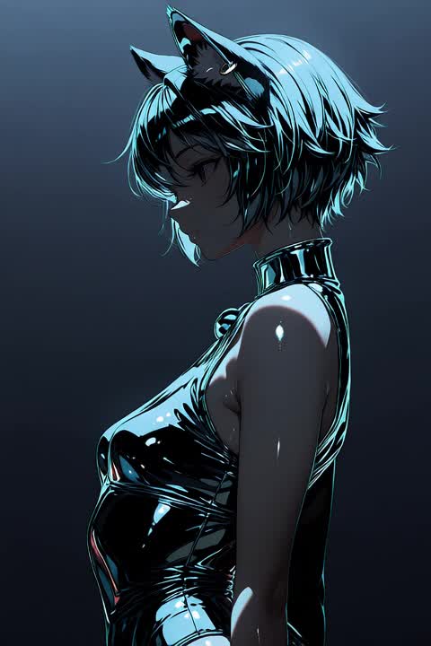 AI video #1032 by Semi:nehey:: 1girl, solo - by Semi:nehey: