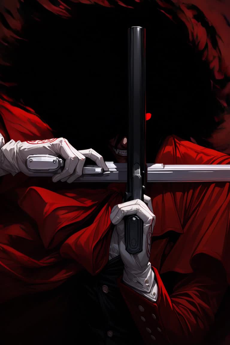Alucard's Inverted Cross Pose Concept - by Infamous__Fish