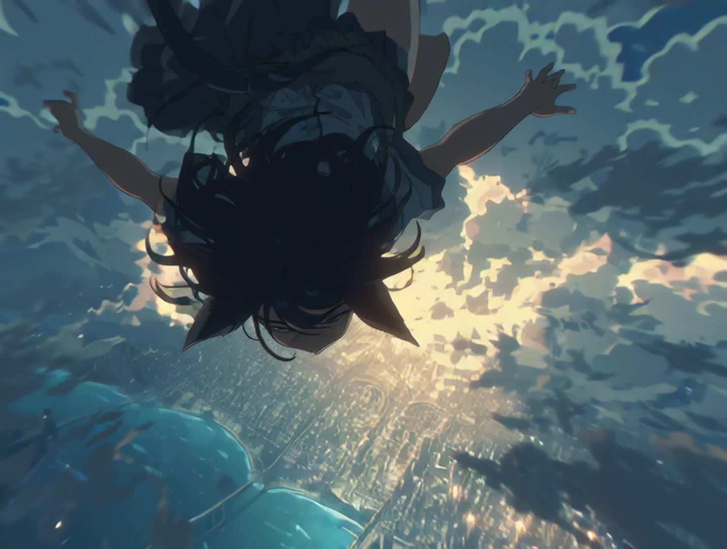 AI video #1091 by Semi:nehey:: 1girl, solo - by Semi:nehey: