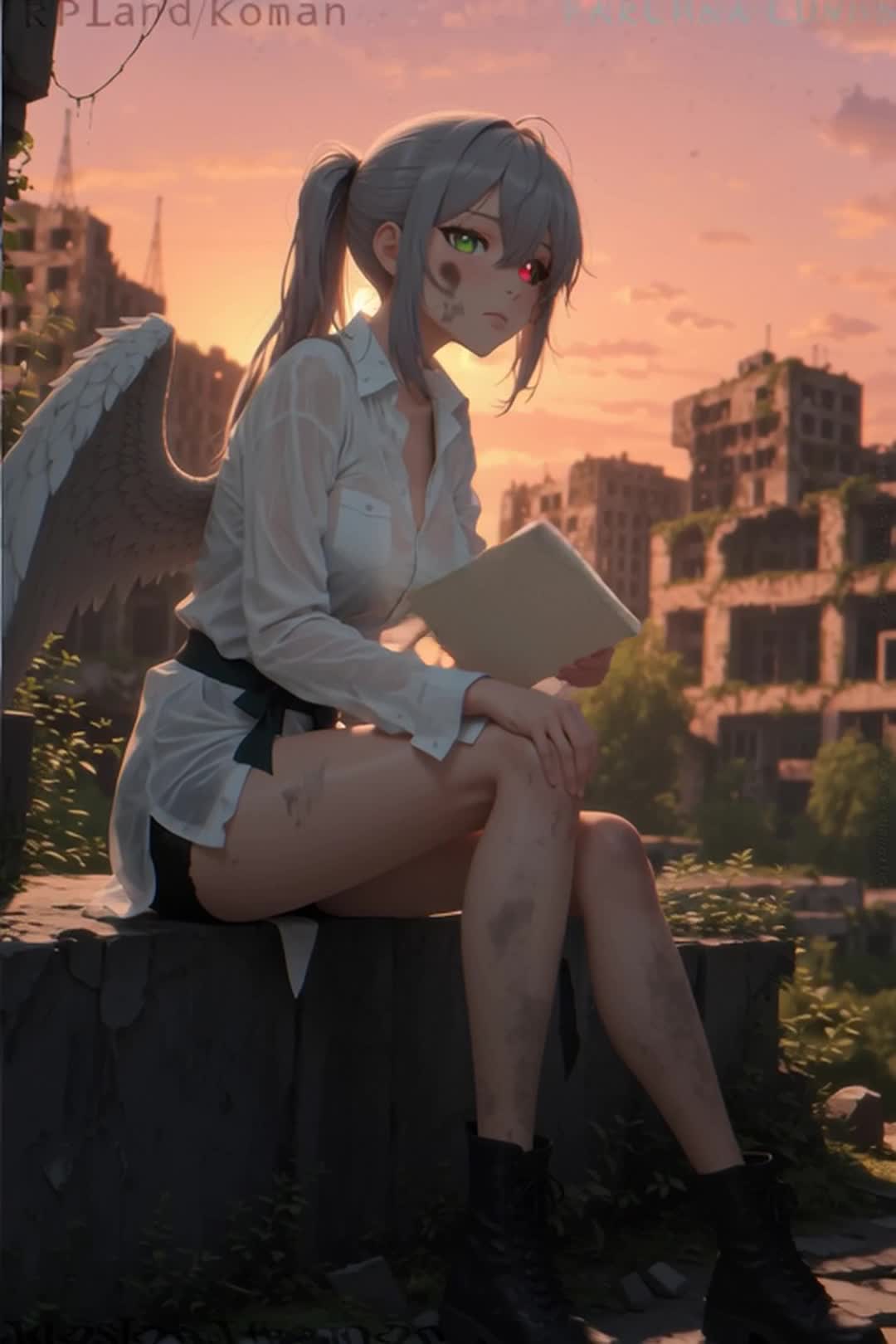 AI video #1094 by Semi:nehey:: 1girl, solo - by Semi:nehey: