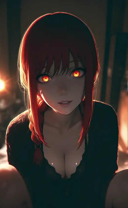 AI video #1237 by Semi:nehey:: makima (chainsaw man), 1girl - by Semi:nehey: