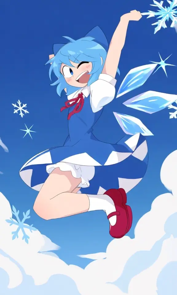 AI video #1458 by RicemanT: cirno, 1girl - by RicemanT